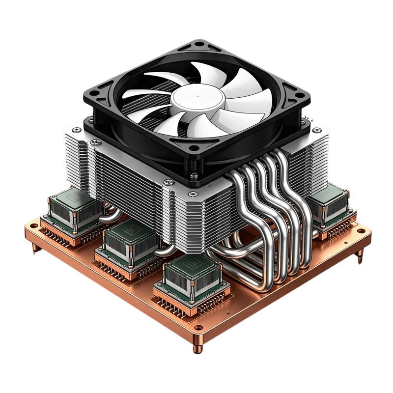 Dissipateur thermique de serveur int&eacute;gr&eacute; multi-processeurs