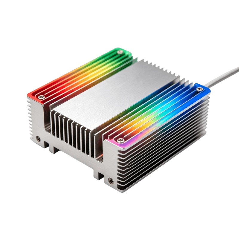 Dissipateur thermique d'&eacute;clairage RVB